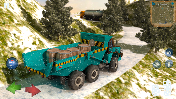 雪地货运卡车停车模拟器2021游戏