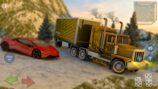 雪地货运卡车停车模拟器2021