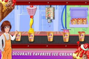 冰淇淋甜点工厂冰棒
